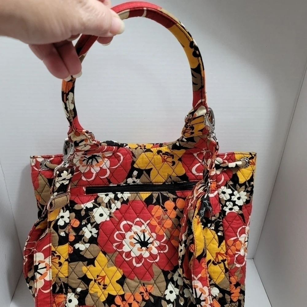 Vera Bradley Bittersweet Convertible Backpack Tote Bag Retired Print
